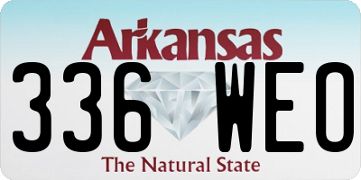 AR license plate 336WEO