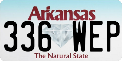 AR license plate 336WEP