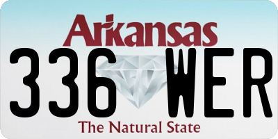 AR license plate 336WER