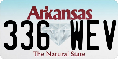AR license plate 336WEV