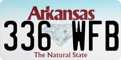 AR license plate 336WFB