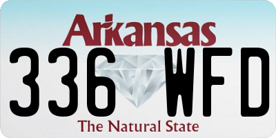 AR license plate 336WFD