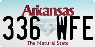 AR license plate 336WFE