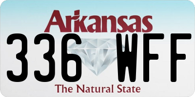 AR license plate 336WFF