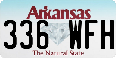 AR license plate 336WFH