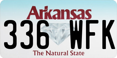 AR license plate 336WFK