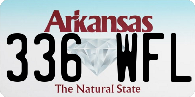 AR license plate 336WFL