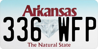 AR license plate 336WFP