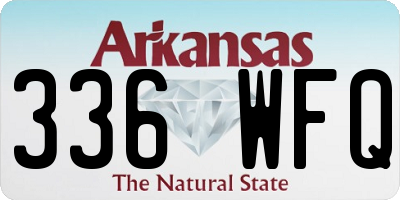 AR license plate 336WFQ