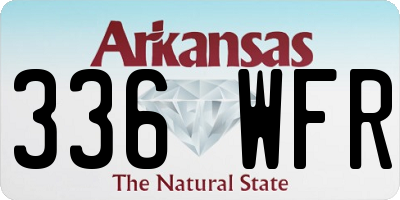 AR license plate 336WFR