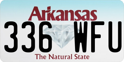 AR license plate 336WFU