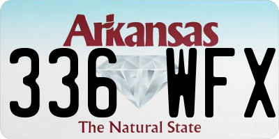 AR license plate 336WFX