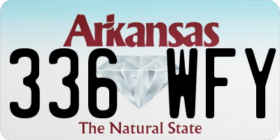 AR license plate 336WFY