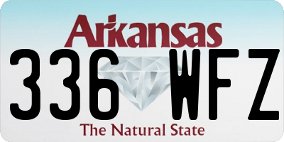 AR license plate 336WFZ