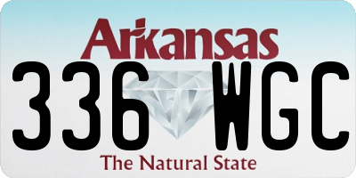 AR license plate 336WGC