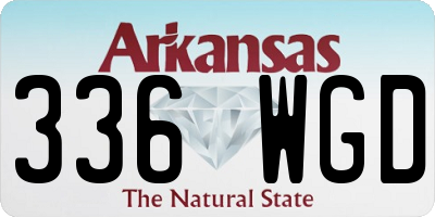 AR license plate 336WGD