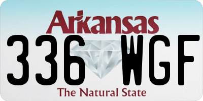 AR license plate 336WGF