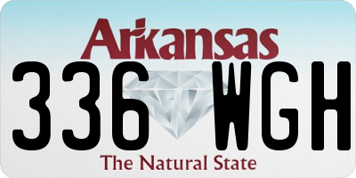 AR license plate 336WGH