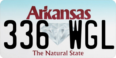 AR license plate 336WGL