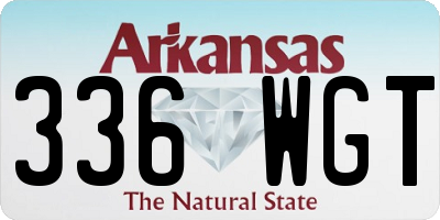 AR license plate 336WGT