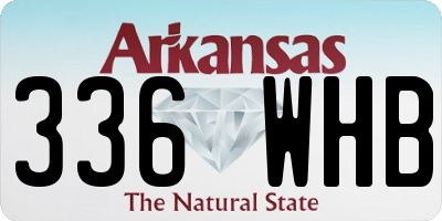 AR license plate 336WHB