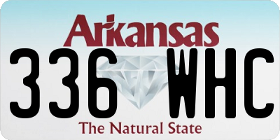 AR license plate 336WHC