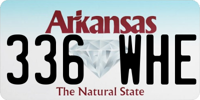 AR license plate 336WHE