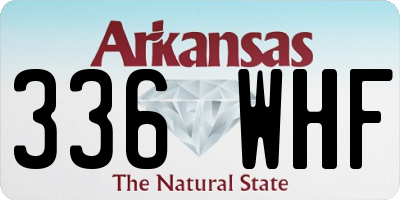 AR license plate 336WHF