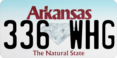 AR license plate 336WHG