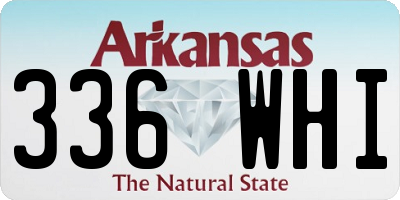 AR license plate 336WHI