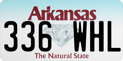 AR license plate 336WHL