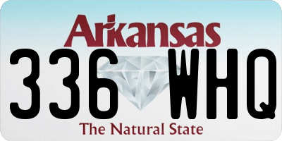 AR license plate 336WHQ