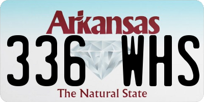 AR license plate 336WHS