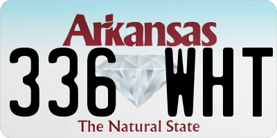 AR license plate 336WHT