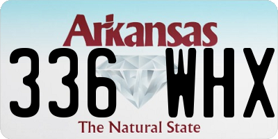 AR license plate 336WHX