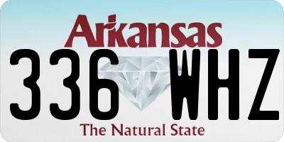 AR license plate 336WHZ