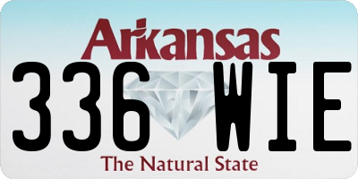 AR license plate 336WIE