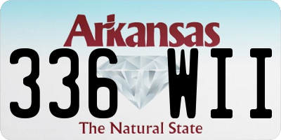 AR license plate 336WII
