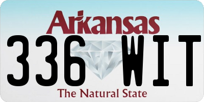 AR license plate 336WIT
