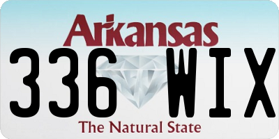 AR license plate 336WIX