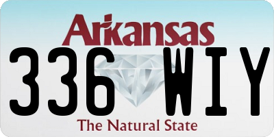AR license plate 336WIY