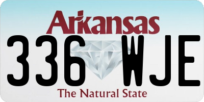 AR license plate 336WJE