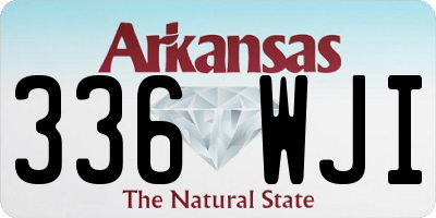 AR license plate 336WJI