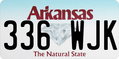 AR license plate 336WJK
