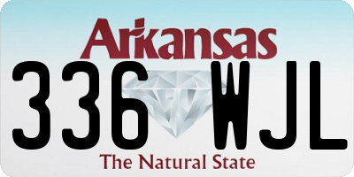 AR license plate 336WJL