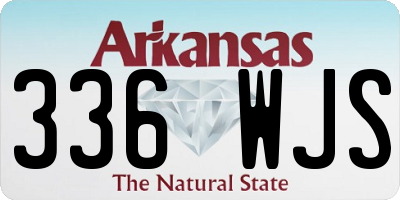 AR license plate 336WJS