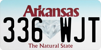 AR license plate 336WJT