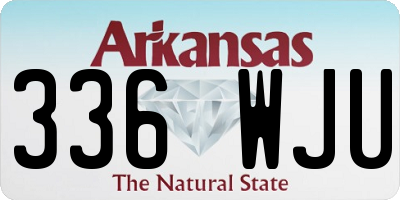 AR license plate 336WJU