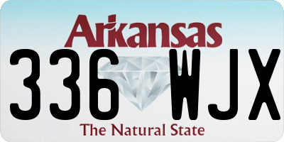 AR license plate 336WJX