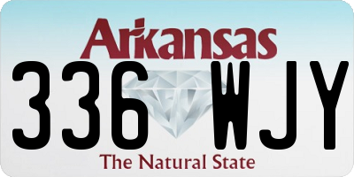 AR license plate 336WJY